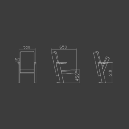 Dylan Theatre Chair Sizing